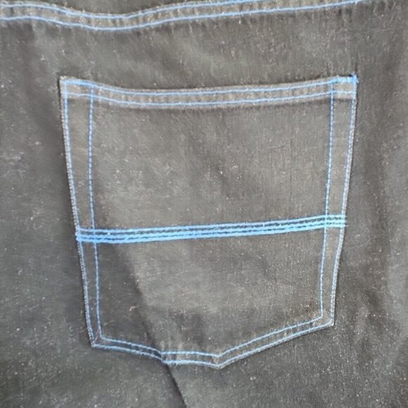 Rich Kids RK Jeans Co Men's Baggy Jeans 40 X 32 Blue Stitch Y2K Normcore - Picture 12 of 16